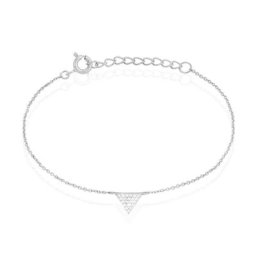 Bracelet Cassandre Argent Blanc Oxyde De Zirconium
