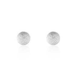 Boucles D'oreilles Puces Ayana Argent Blanc