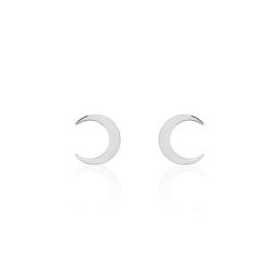 Boucles D'oreilles Puces Astre Argent Blanc