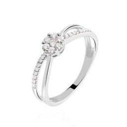Bague Kuta Or Blanc Diamant