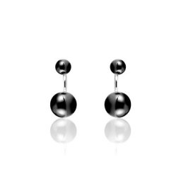 Bijoux D'oreilles Alyson Argent Blanc Céramique