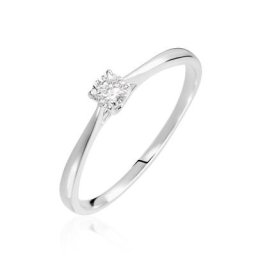 Bague Victoria Or Blanc Diamant