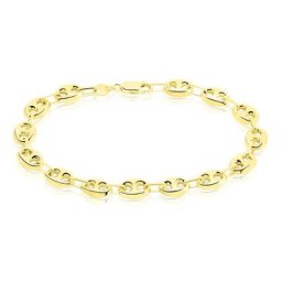 Bracelet Dami Maille Grain De Café Or Jaune