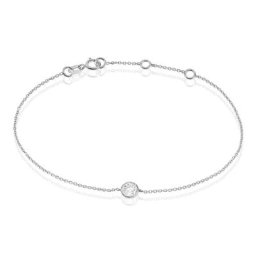 Bracelet Kadidia Or Blanc Oxyde De Zirconium