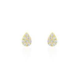 Boucles D'oreilles Puces Ambrosia Or Jaune Oxyde
