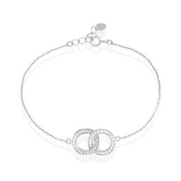 Bracelet Anne Argent Blanc Oxyde De Zirconium