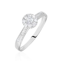 Bague Neptune Or Blanc Diamant