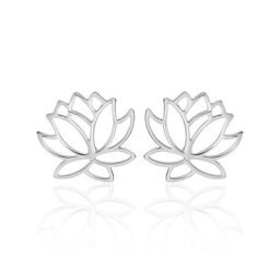 Boucles D'oreilles Puces Rosita Argent Blanc