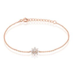 Bracelet Lorraine Argent Rose Oxyde De Zirconium