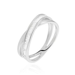 Bague Anelyse Or Blanc Oxyde De Zirconium