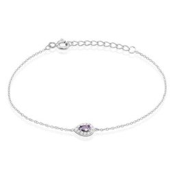 Bracelet Argent Tania Oxydes De Zirconium