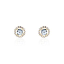 Boucles D'oreilles Puces Plaqué Or Radbod Pierres Artificielles Oxydes