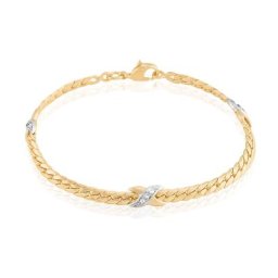 Bracelet Lamyae Plaqué Or Jaune Oxyde De Zirconium