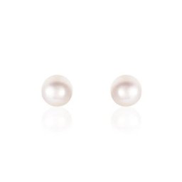 Boucles D'oreilles Puces Suki Or Jaune Perle De Culture