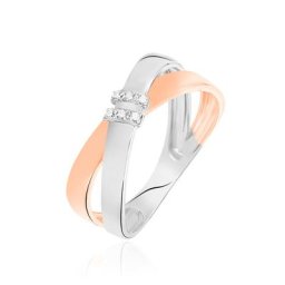 Bague Tonnia Or Bicolore Diamant