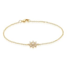 Bracelet Plaqué Or Sadoth Oxydes De Zirconium