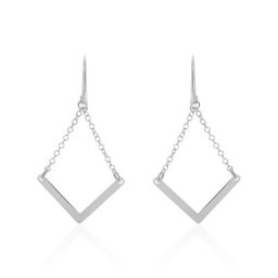 Boucles D'oreilles Argent Blanc Lakia
