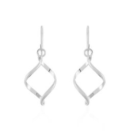 Boucles D'oreilles Pendantes Louison Argent Blanc