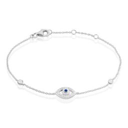 Bracelet Symbolique Argent Blanc Oxyde De Zirconium