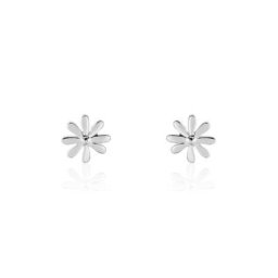 Boucles D'oreilles Puces Yuala Argent Blanc