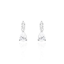 Boucles D'oreilles Pendantes Marie-helena Argent Oxyde De Zirconium