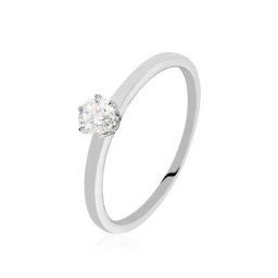 Bague Solitaire Natalia Pl Platine Blanc Diamant