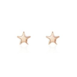 Boucles D'oreilles Puces Or Rose Lison Alphonsine