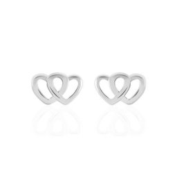 Boucles D'oreilles Puces Lehinaae Argent Blanc
