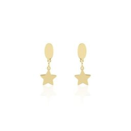 Boucles D'oreilles Pendantes Alphonsine Etoile Or Jaune
