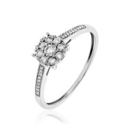Bague Cilka Or Blanc Diamant