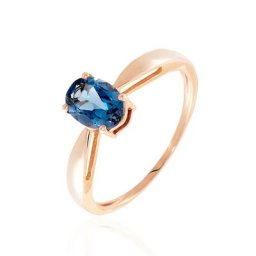 Bague Arzula Or Rose Topaze