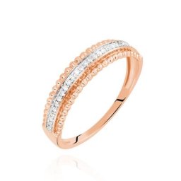 Bague Aurelya Or Rose Diamant