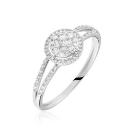 Bague Or Blanc Rosalane Diamants