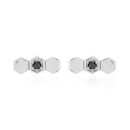 Boucles D'oreilles Pendantes Ondina Argent Blanc Oxyde De Zirconium