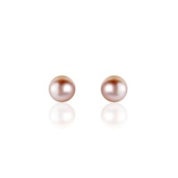 Boucles D'oreilles Puces Ursulina Or Jaune Perle De Culture