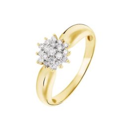 Bague Chou Or Jaune Diamant