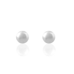 Boucles D'oreilles Puces Bilou Acier Blanc