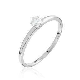 Solitaire Natalia Pl Platine Blanc Diamant