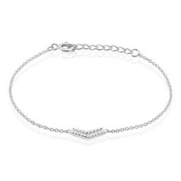 Bracelet Irina Argent Blanc Oxyde De Zirconium