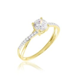 Bague Dana Or Jaune Oxyde De Zirconium