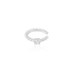 Bague D'hélix Unitaire Alix Argent Blanc Oxyde De Zirconium