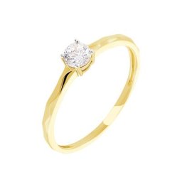 Bague Solitaire Maylis Or Jaune Oxyde De Zirconium