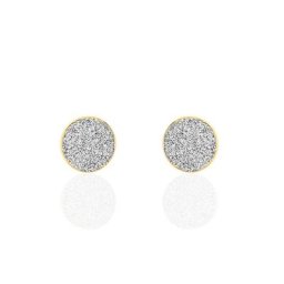 Boucles D'oreilles Puces Eryne Or Jaune