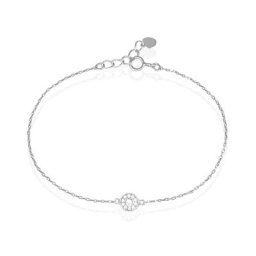 Bracelet Auxana Argent Blanc Oxyde De Zirconium