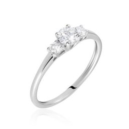 Bague Or Blanc Neely Diamants Synthétiques