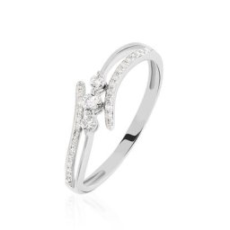 Bague Carey Or Blanc Diamant