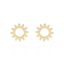 Boucles D'oreilles Puces Adelinda Plaqué Or Jaune