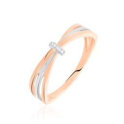 Bague Ruthe Or Bicolore Diamant