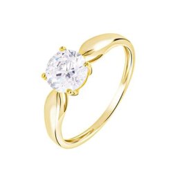 Bague Solitaire Illyana Or Jaune Oxyde De Zirconium