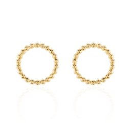 Boucles D'oreilles Puces Abigael Plaqué Or Jaune